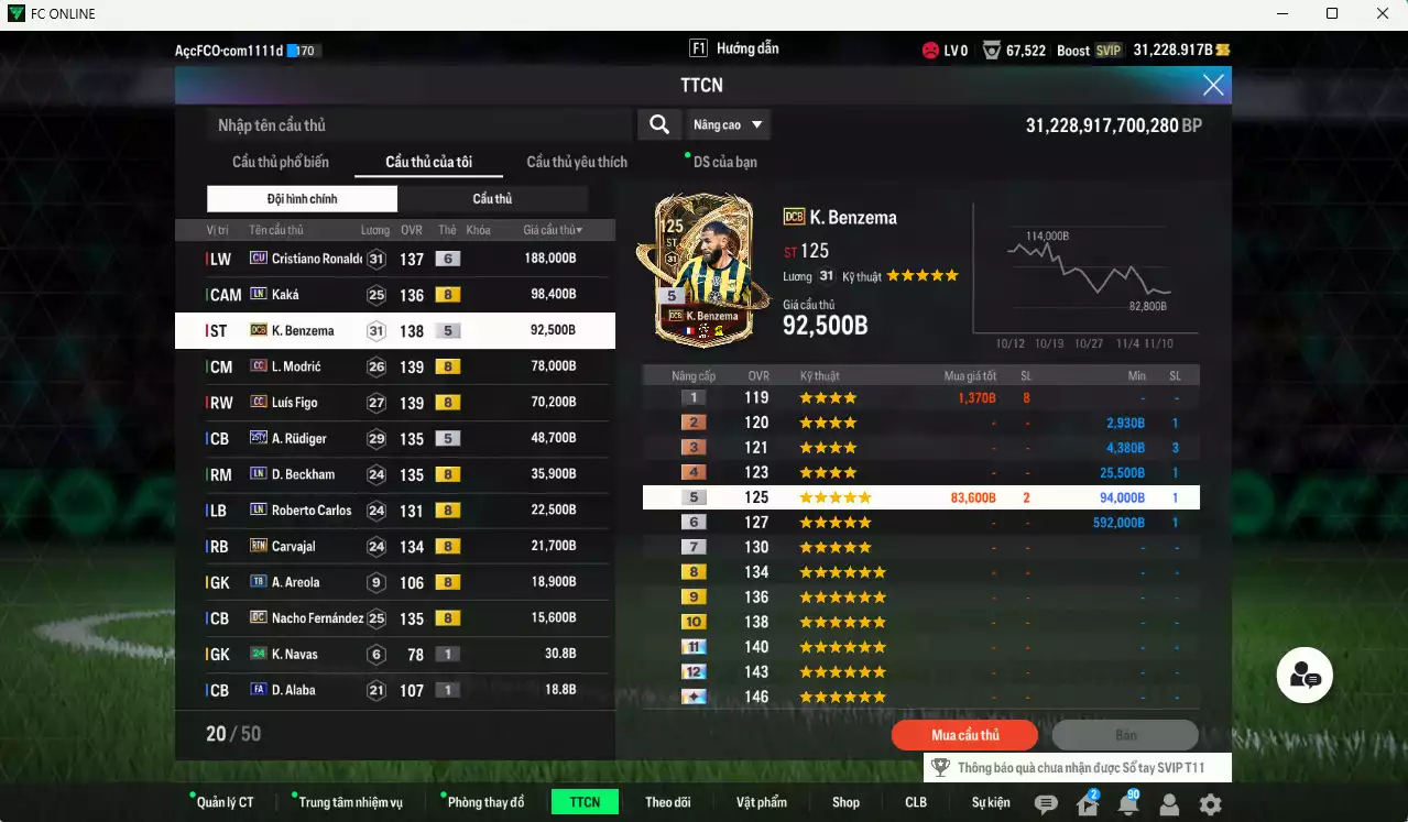 Ảnh Real Madrid 690.470b dư 31kb có CR7 CU+6, Kaká LN, Benzema DC, Modric CC, Figo CC, Rudiger 25TY, Beckham LN, Carvajal RTN, Carlos LN, Nacho DC... HLV Xịn, đã đào tạo chỉ số nhiều CT, dư 41.000TC