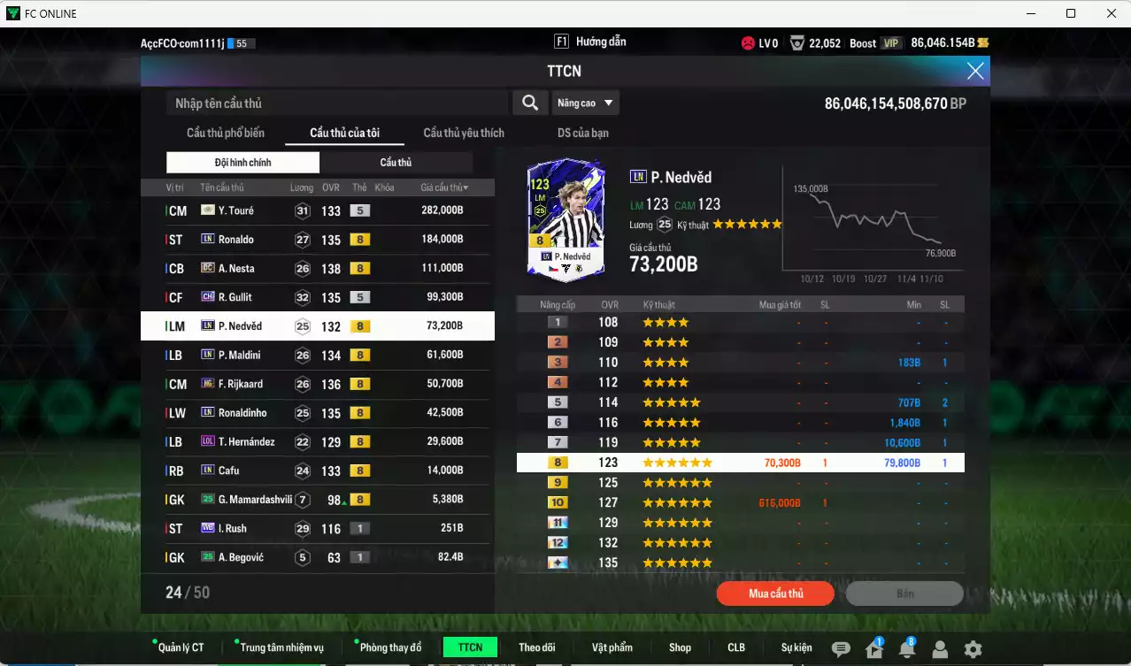 Ảnh Quốc Dân 953.870b dư 86kb có Touré ITM+5, Ronaldo LN, Nesta DC, Gullit CH, Nedved LN, Maldini LN, Rijkaard HG, Ronaldinho LN, Cafu LN... Còn nhiều CP GIẢM THUẾ