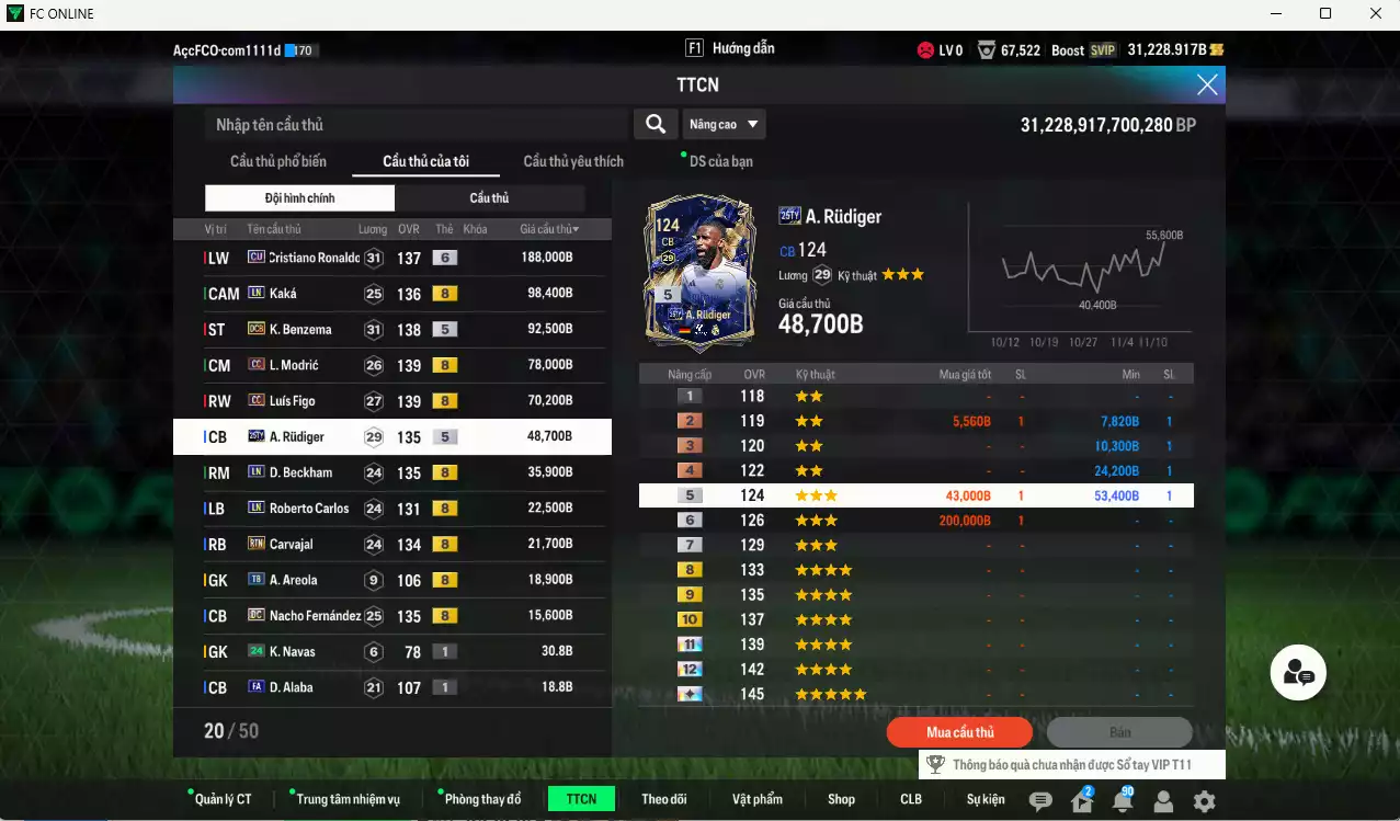 Ảnh Real Madrid 690.470b dư 31kb có CR7 CU+6, Kaká LN, Benzema DC, Modric CC, Figo CC, Rudiger 25TY, Beckham LN, Carvajal RTN, Carlos LN, Nacho DC... HLV Xịn, đã đào tạo chỉ số nhiều CT, dư 41.000TC