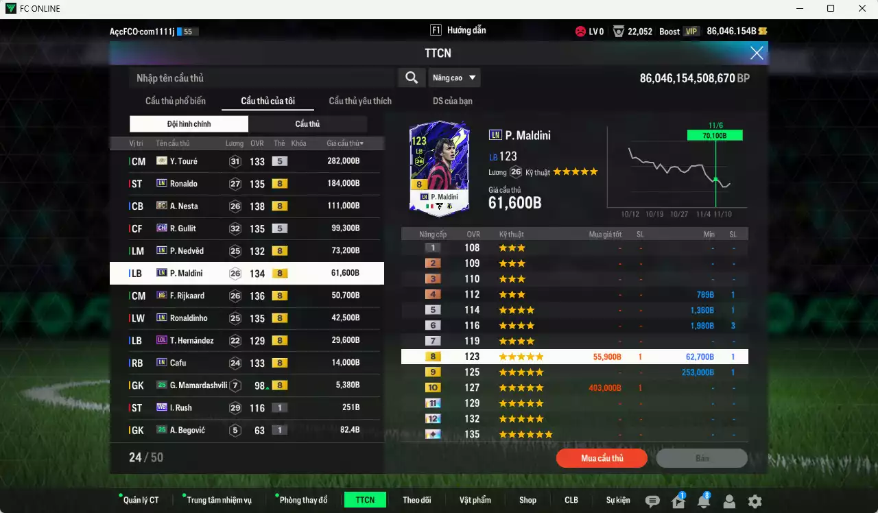 Ảnh Quốc Dân 953.870b dư 86kb có Touré ITM+5, Ronaldo LN, Nesta DC, Gullit CH, Nedved LN, Maldini LN, Rijkaard HG, Ronaldinho LN, Cafu LN... Còn nhiều CP GIẢM THUẾ