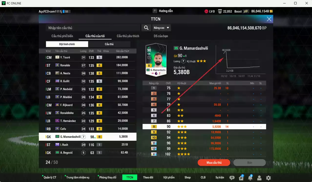 Ảnh Quốc Dân 953.870b dư 86kb có Touré ITM+5, Ronaldo LN, Nesta DC, Gullit CH, Nedved LN, Maldini LN, Rijkaard HG, Ronaldinho LN, Cafu LN... Còn nhiều CP GIẢM THUẾ