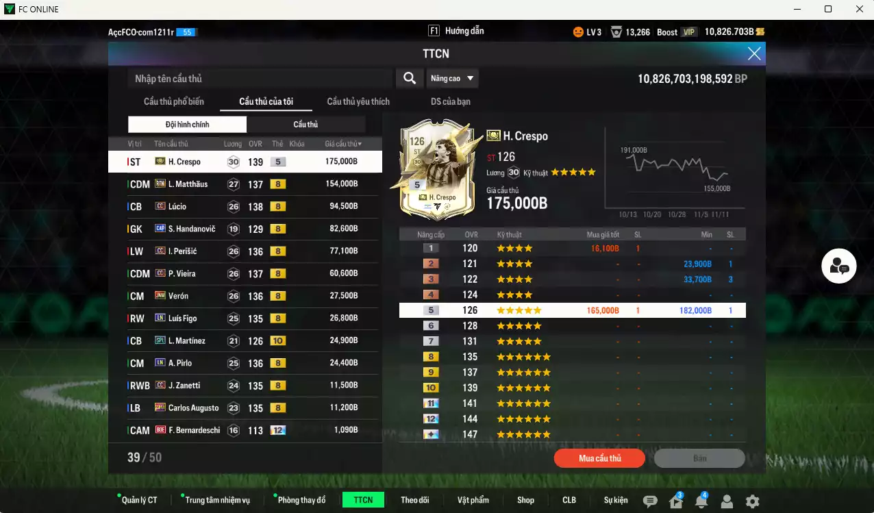 Ảnh Inter Milan 772.460b có Crespo ITM+5, Matthaus RTN, Lúcio CC, Perisic CC, Vieira CC, Verón JNM, Figo LN, L. Mártinez SPL+10, Pirlo LN... Đã đào tạo chỉ số nhiều cầu thủ