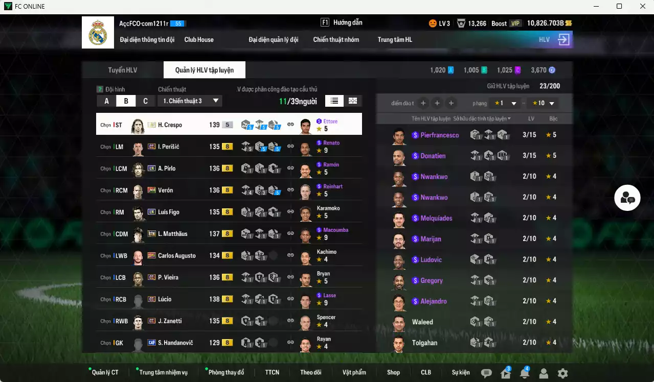 Ảnh Inter Milan 772.460b có Crespo ITM+5, Matthaus RTN, Lúcio CC, Perisic CC, Vieira CC, Verón JNM, Figo LN, L. Mártinez SPL+10, Pirlo LN... Đã đào tạo chỉ số nhiều cầu thủ