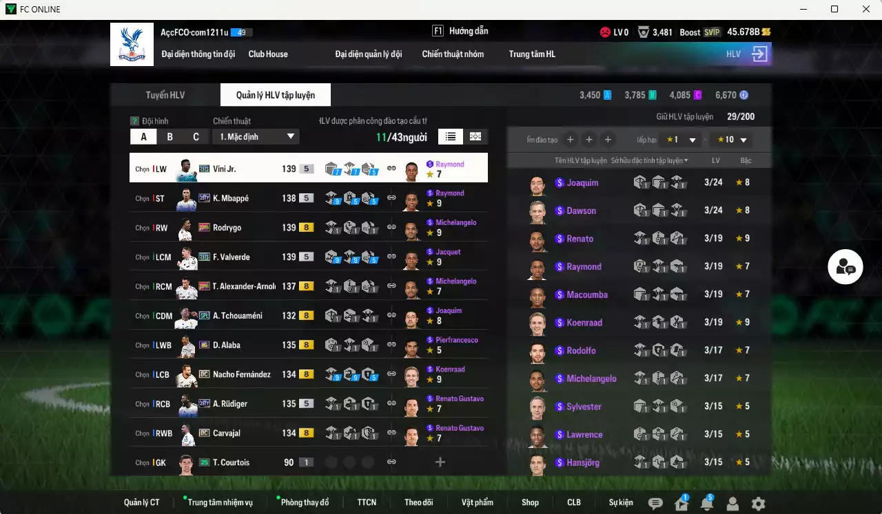 Ảnh Real Madrid 984.290b có Mbappé 25TY, Valverde 25TS, Vini 25TS, Arnold 23HW, Rodrygo 23HW, Carvajal DC, Bellingham WB, Rudiger 25TY, Alaba HG, Nacho DC... Còn nhiều CP GIẢM THUẾ