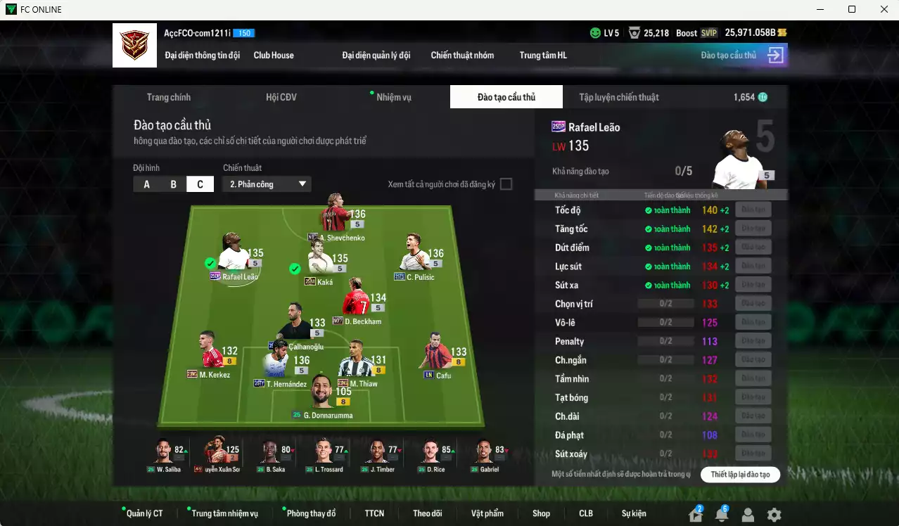 Ảnh AC Milan 419.120b dư 25kb có Theo 25TY, Sheva No.7, Pulisic 25TS, Leão 25DP, Beckham No.7, Kaká 25IM, Calhanoglu 25TY, Cafu LN, Kerkez 21NG... HLV Xịn, đã đào tạo chỉ số nhiều CT