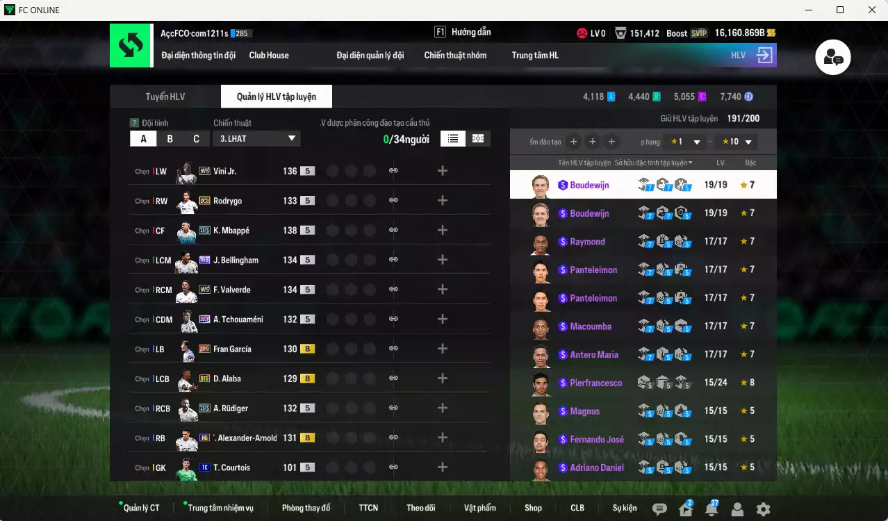 Ảnh Real Madrid 717.600b có Mbappé 25TS, Vini WS, Valverde WS, Bellingham WB, Rudiger 25TS, Tchouaméni 25DP, Arnold HG, Rodrygo DCB, Alaba BTB... HLV Xịn