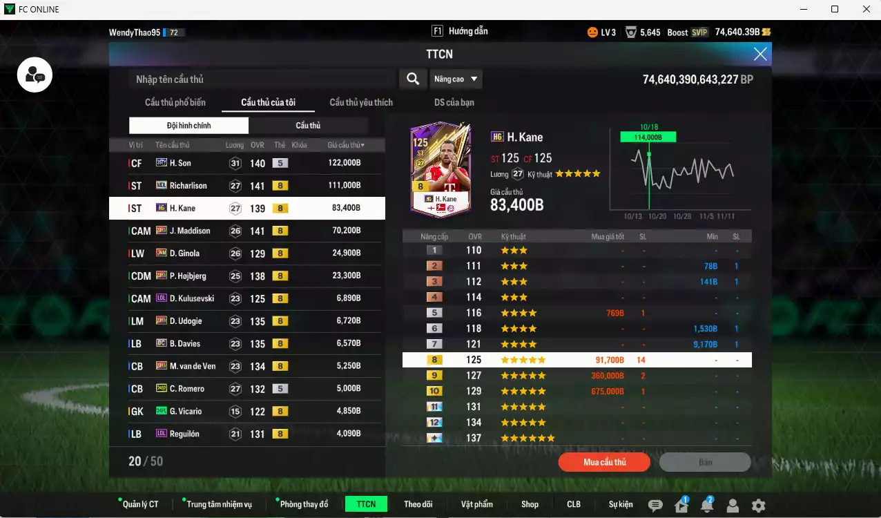 Ảnh Tottenham 474.190b dư 74kb có H. Son 25TY, Richarlison MDL, Kane HG, Maddison 23HW, Ginola JNM, Hojbjerg 23HW... Còn nhiều CP GIẢM THUẾ, đã đào tạo chỉ số nhiều cầu thủ