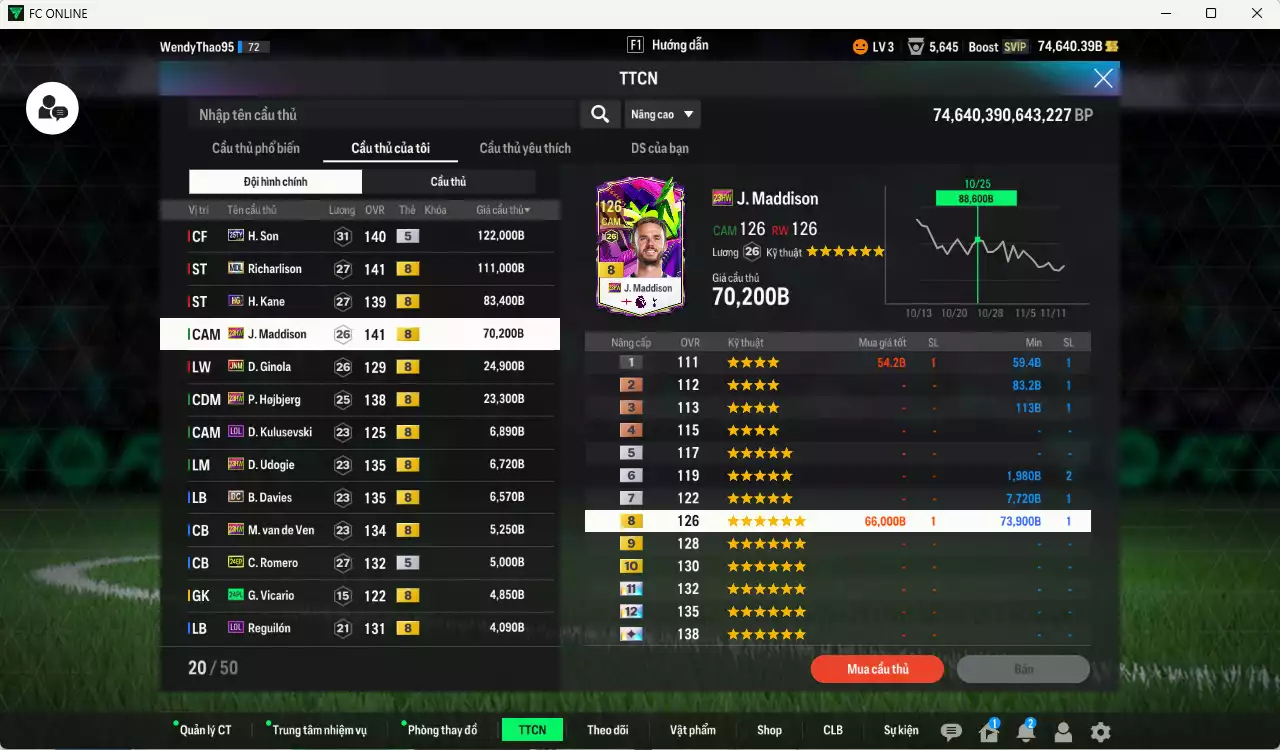 Ảnh Tottenham 474.190b dư 74kb có H. Son 25TY, Richarlison MDL, Kane HG, Maddison 23HW, Ginola JNM, Hojbjerg 23HW... Còn nhiều CP GIẢM THUẾ, đã đào tạo chỉ số nhiều cầu thủ