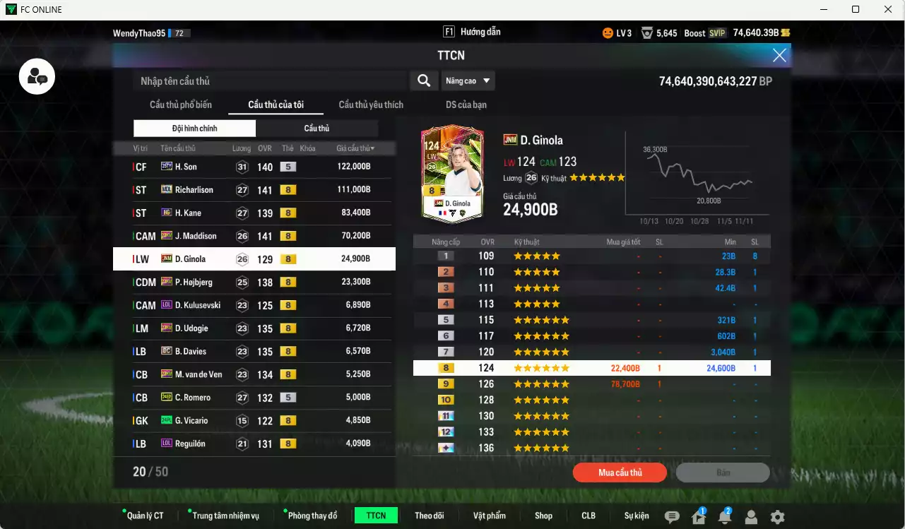 Ảnh Tottenham 474.190b dư 74kb có H. Son 25TY, Richarlison MDL, Kane HG, Maddison 23HW, Ginola JNM, Hojbjerg 23HW... Còn nhiều CP GIẢM THUẾ, đã đào tạo chỉ số nhiều cầu thủ