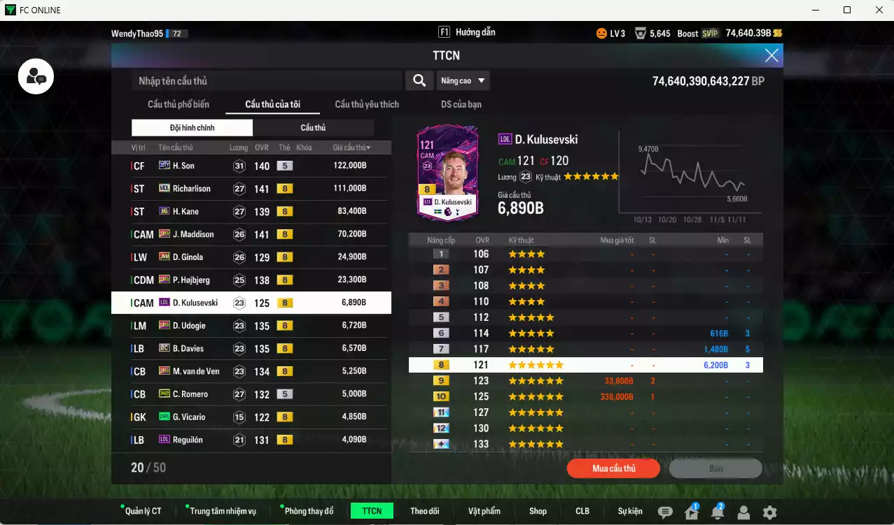 Ảnh Tottenham 474.190b dư 74kb có H. Son 25TY, Richarlison MDL, Kane HG, Maddison 23HW, Ginola JNM, Hojbjerg 23HW... Còn nhiều CP GIẢM THUẾ, đã đào tạo chỉ số nhiều cầu thủ