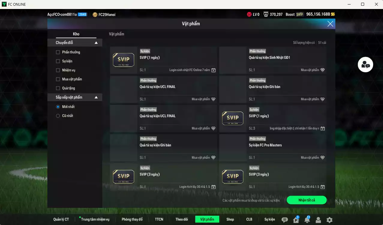 Ảnh ACC 965156b trắng vs Quang Hải PRM+5, có thẻ đổi tên, còn nhiều CP GIẢM THUẾ. HLV siêu Xịn, đã full bảng đào tạo chiến thuật