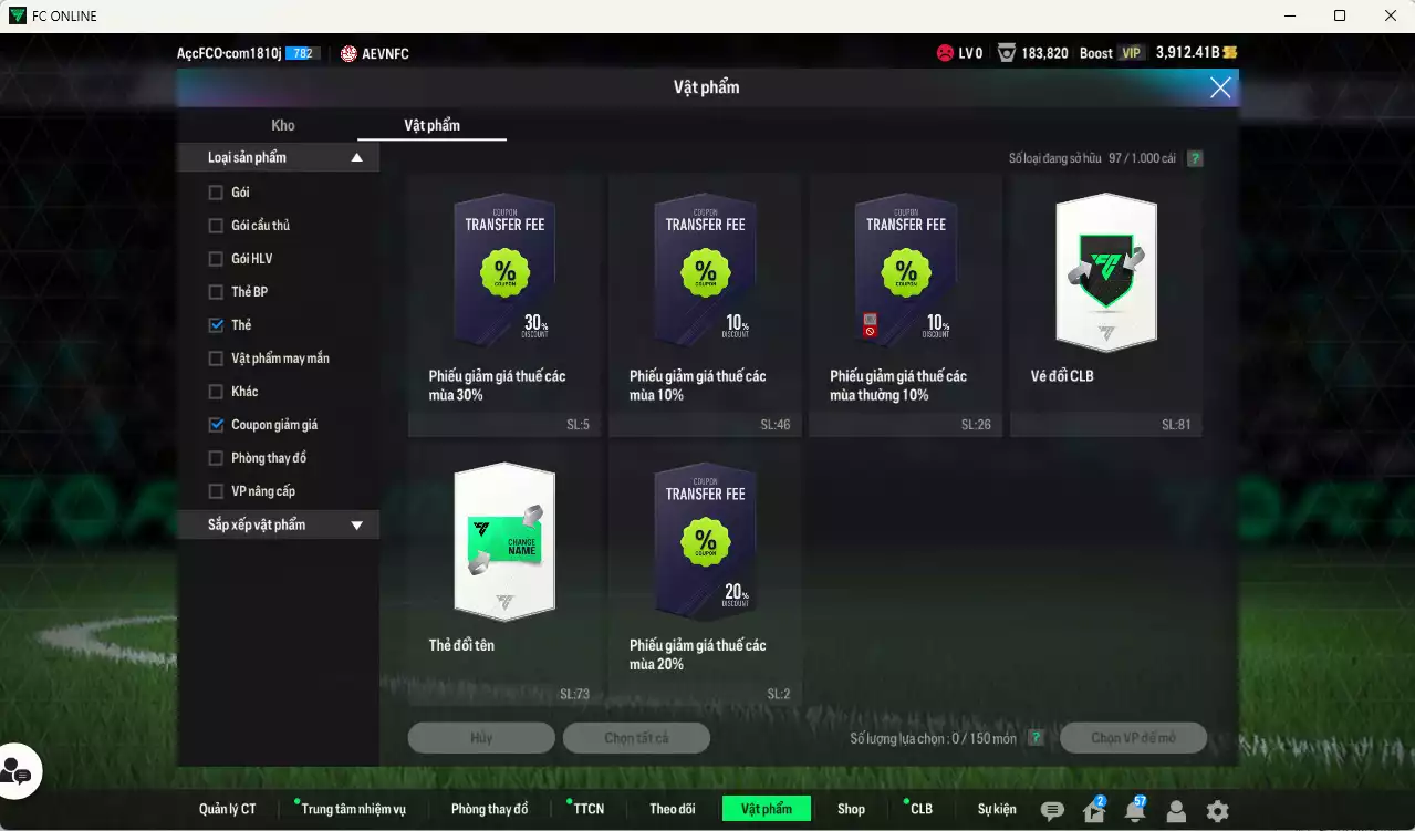 Ảnh Juventus 2.894.510b có Henry ITM+5, Nedved ITM+5, Del Piero ITM+5, Touré ITM+5, CR7 BLD, Lúcio JNM, Cancelo 25TS, Cáceres CC... HLV Xịn, đã đào tạo chỉ số nhiều cầu thủ