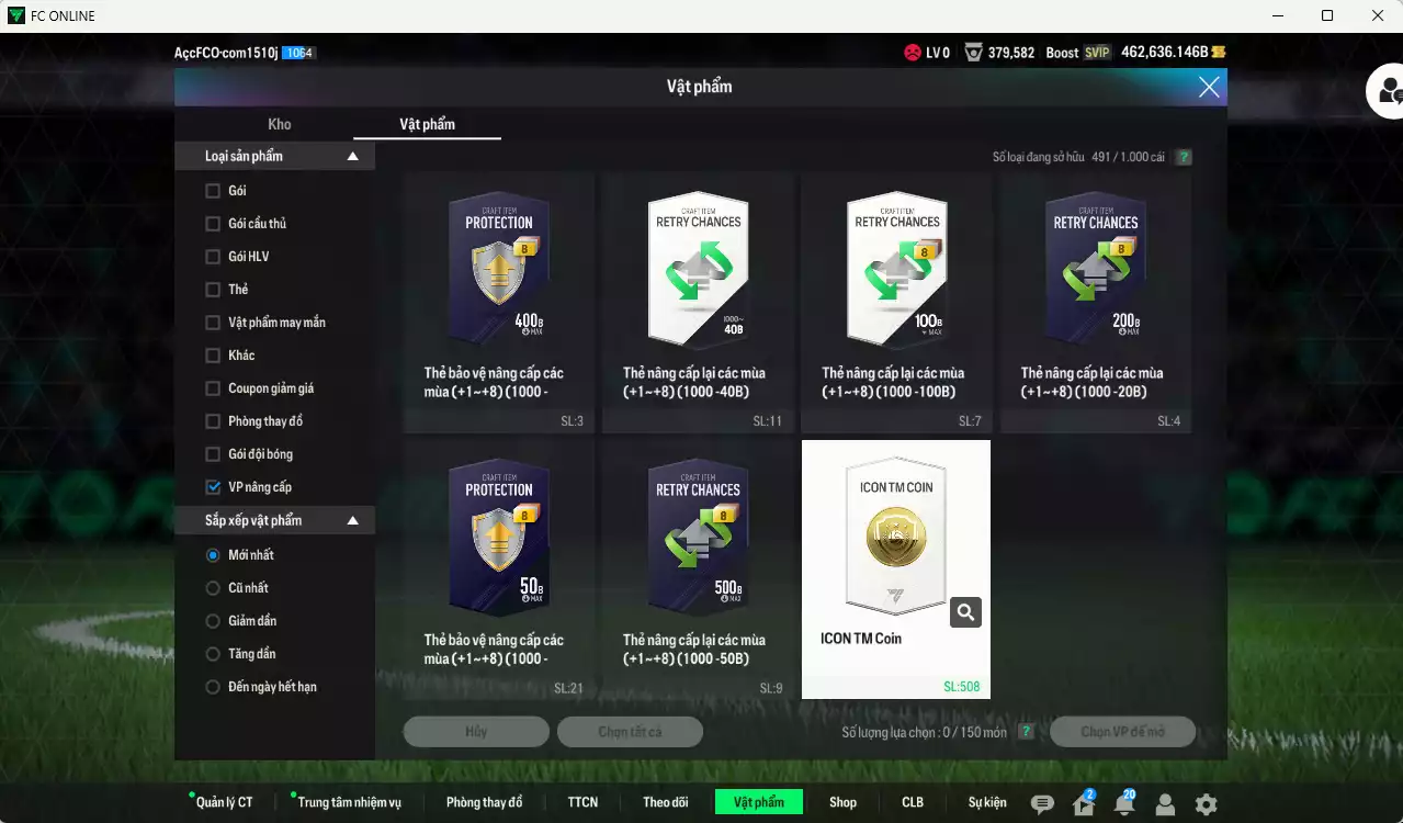Ảnh ACC 462636b trắng, có thẻ đổi tên. HLV Siêu Xịn, đã full hơn nữa bảng đào tạo chiến thuật
