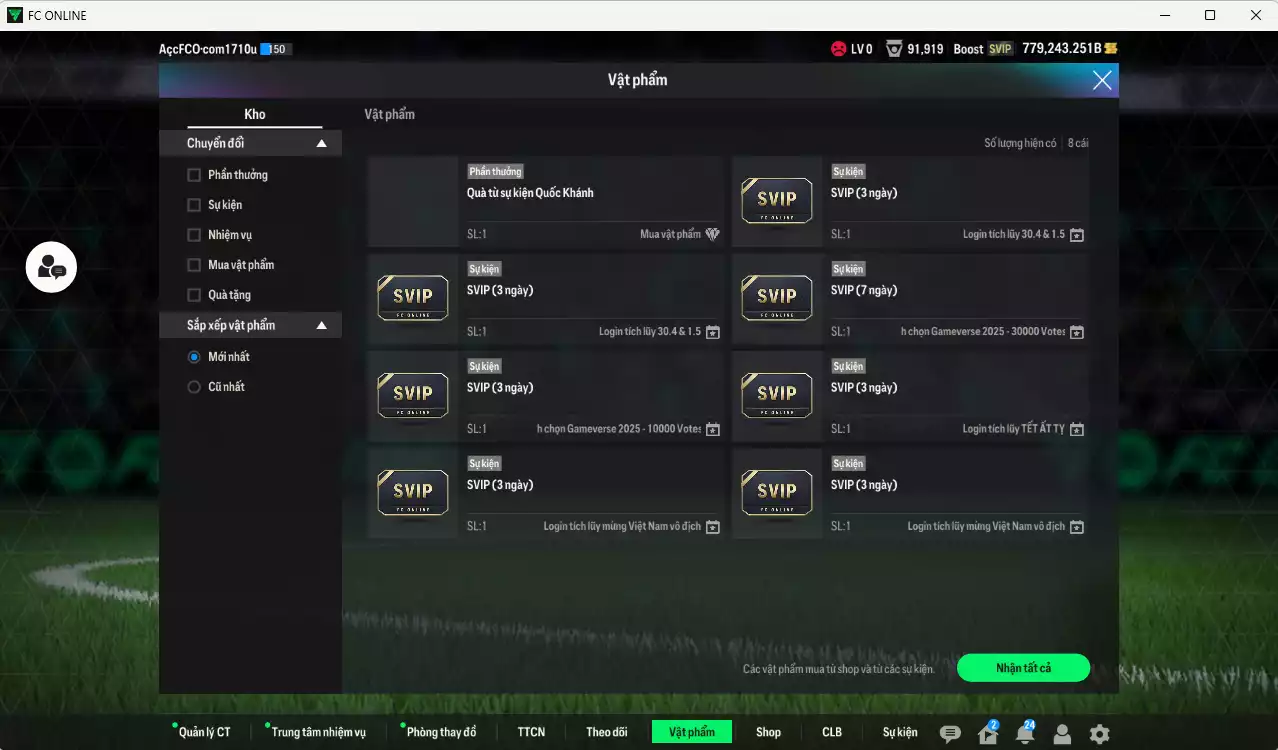 Ảnh ACC 776843b trắng, có thẻ đổi tên, còn CP GIẢM THUẾ. HLV Xịn