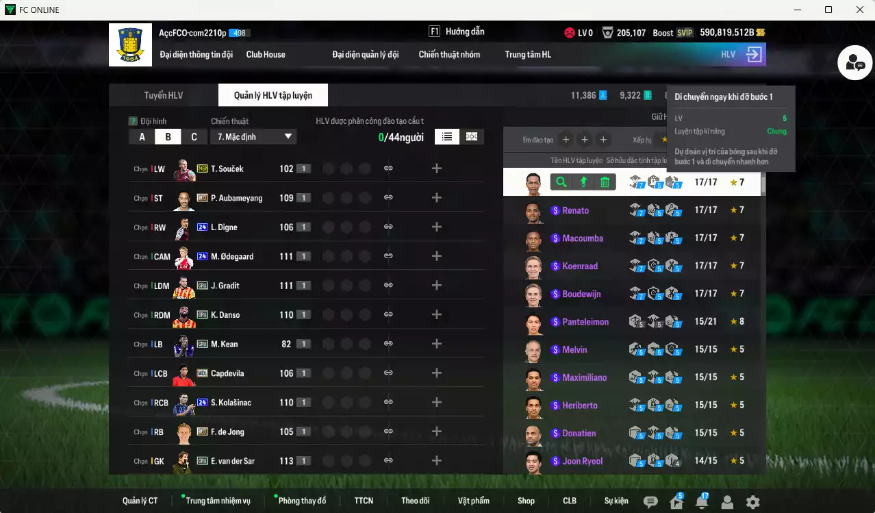 Ảnh ACC 590819b trắng, có thẻ đổi tên, còn nhiều SVIP. HLV Xịn, dư 66.000TC