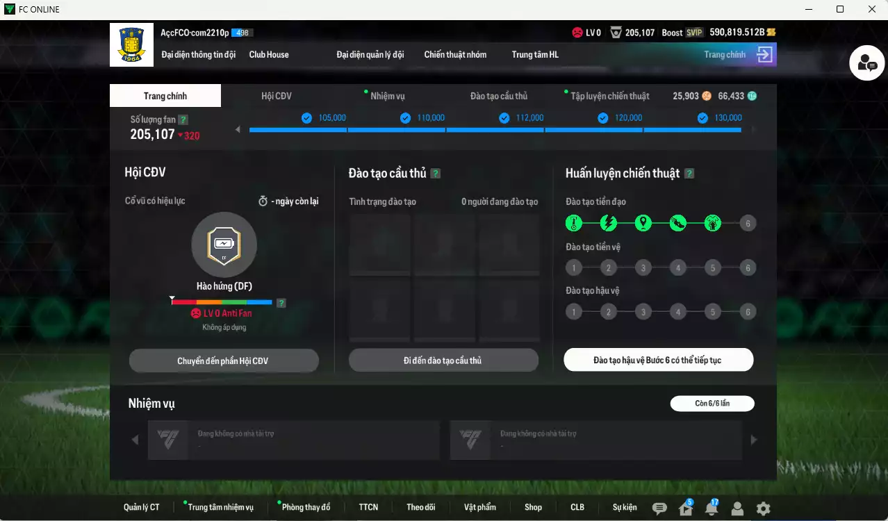 Ảnh ACC 590819b trắng, có thẻ đổi tên, còn nhiều SVIP. HLV Xịn, dư 66.000TC