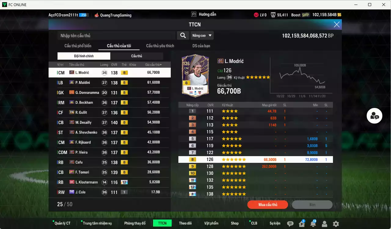 Ảnh AC Milan 556.180b dư 102kb có Modric CC, Beckham HG, Maldini HG, Gullit RTN, Desailly CC, Sheva CC, Rijkaard HG, Vieira CC, Cafu CC, Tomori 23HW... Còn nhiều CP GIẢM THUẾ, HLV Xịn, đã đào tạo full chỉ số cầu thủ