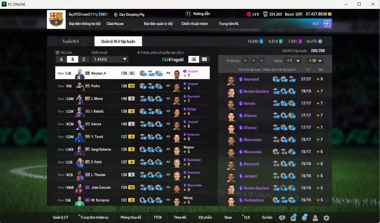 Ảnh Barcelona 1.546.220b dư 37kb có Messi BLD+6, Neymar GRU+6, Iniesa WS, Zambrotta ITM+5, Pedro BTB+10, Cancelo LOL+10, Thuram CH, Touré JNM, Suárez CH, Petit DC, Pedri 24UCL, Rakitic CC... Còn rất nhiều CP GIẢM THUẾ, HLV Xịn, đã full toàn bộ đào tạo