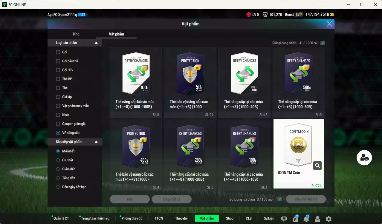 Ảnh [Tặng team phụ ICON+5 260kb] Juventus 1.798.690b dư 147kb có CR7 25TS+6, Chiesa FC, Zambrotta ITM+5, Henry CC, Rush DC, Zidane LN, Pirlo MDL, Cancelo 22UCL, Cannavaro CC, Lúcio JNM, Nedved LN, Vieira CC... Còn nhiều CP GIẢM THUẾ, Dư 77.000TC