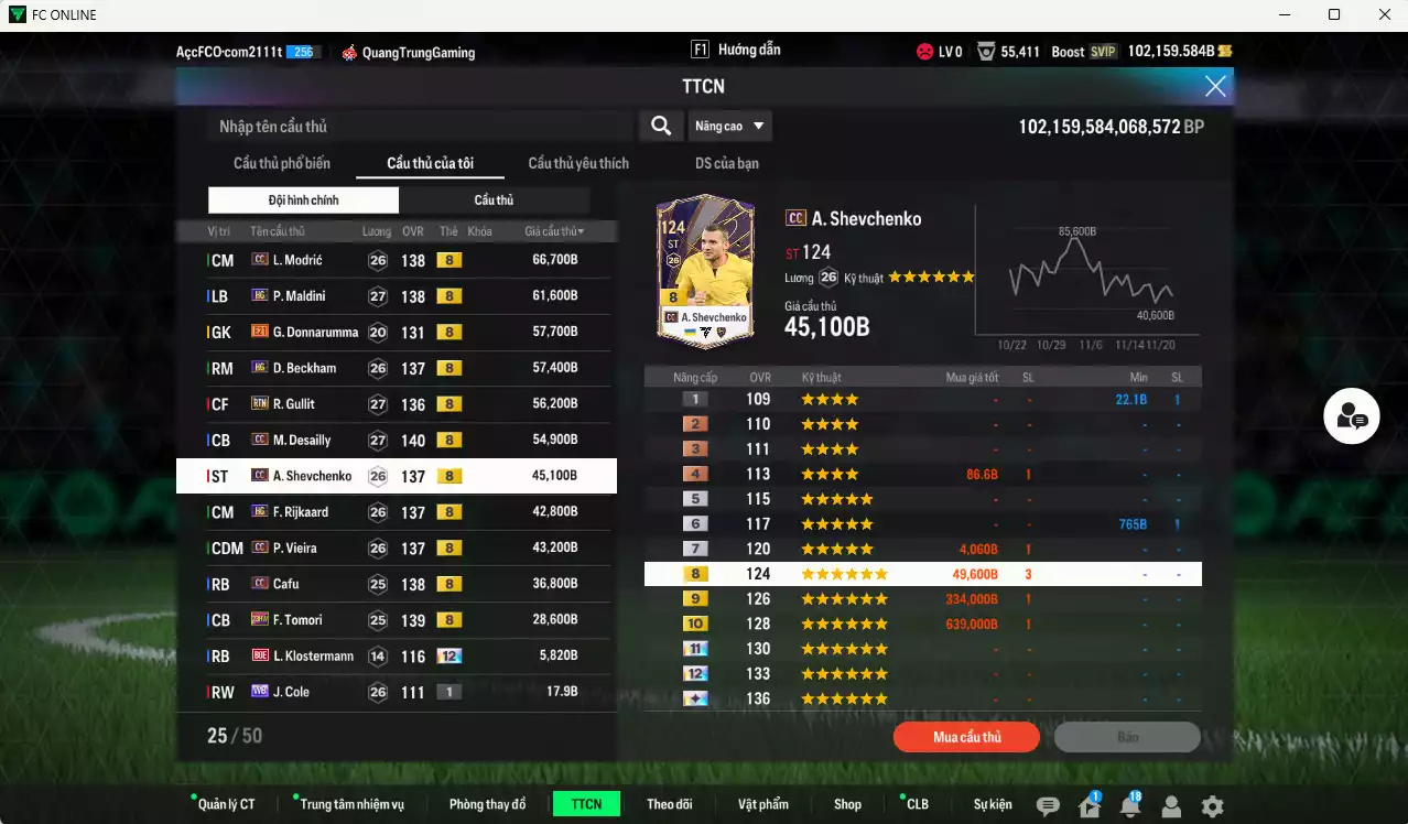 Ảnh AC Milan 556.180b dư 102kb có Modric CC, Beckham HG, Maldini HG, Gullit RTN, Desailly CC, Sheva CC, Rijkaard HG, Vieira CC, Cafu CC, Tomori 23HW... Còn nhiều CP GIẢM THUẾ, HLV Xịn, đã đào tạo full chỉ số cầu thủ