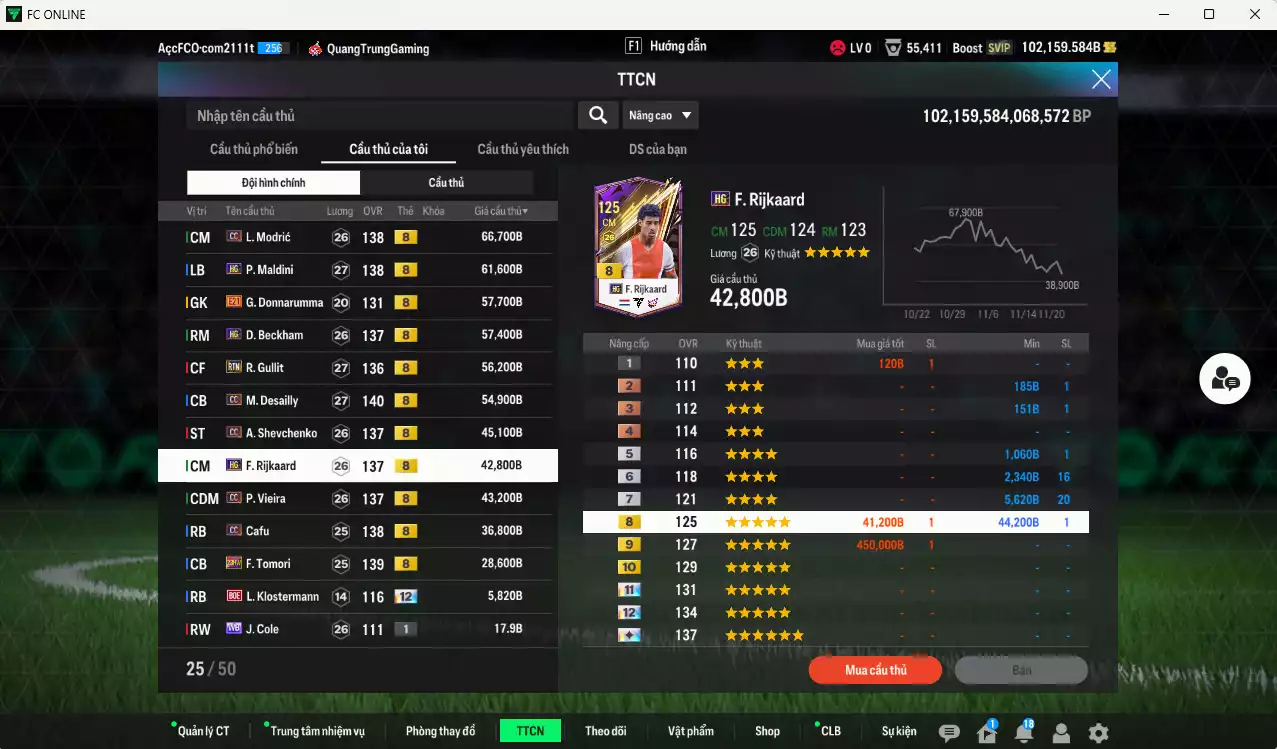 Ảnh AC Milan 556.180b dư 102kb có Modric CC, Beckham HG, Maldini HG, Gullit RTN, Desailly CC, Sheva CC, Rijkaard HG, Vieira CC, Cafu CC, Tomori 23HW... Còn nhiều CP GIẢM THUẾ, HLV Xịn, đã đào tạo full chỉ số cầu thủ