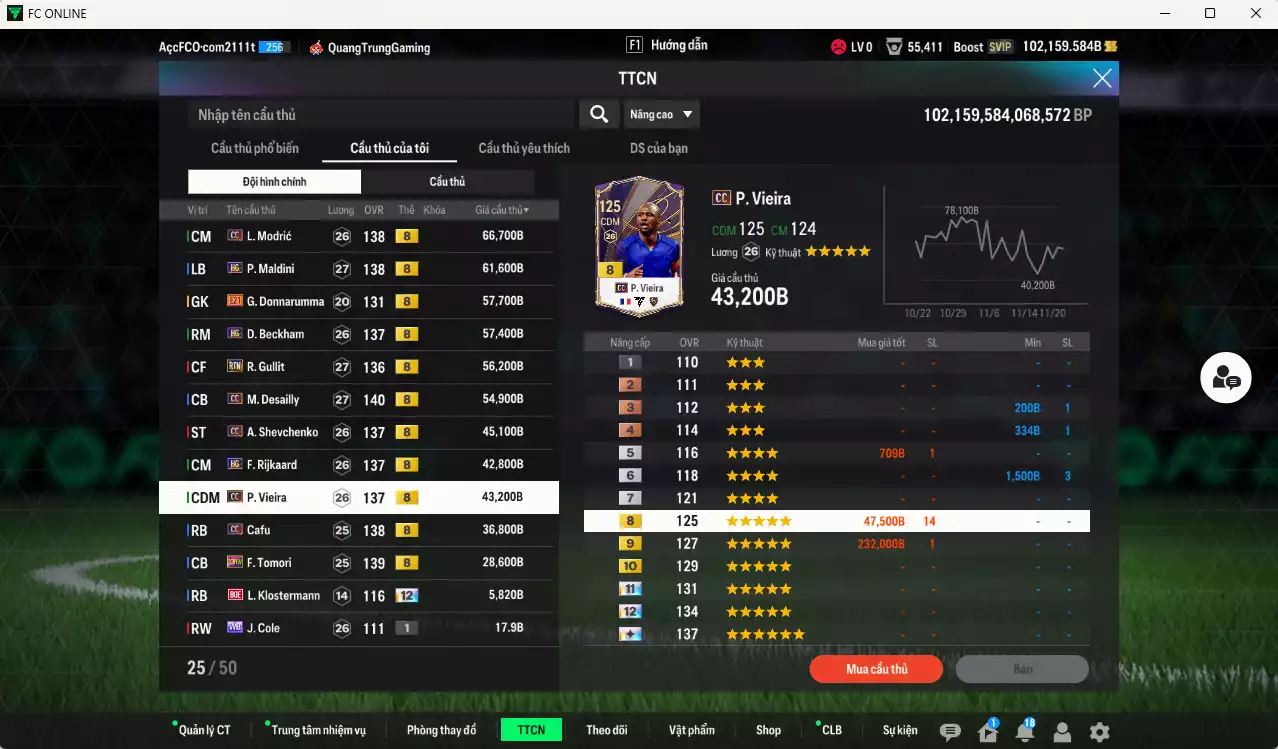 Ảnh AC Milan 556.180b dư 102kb có Modric CC, Beckham HG, Maldini HG, Gullit RTN, Desailly CC, Sheva CC, Rijkaard HG, Vieira CC, Cafu CC, Tomori 23HW... Còn nhiều CP GIẢM THUẾ, HLV Xịn, đã đào tạo full chỉ số cầu thủ