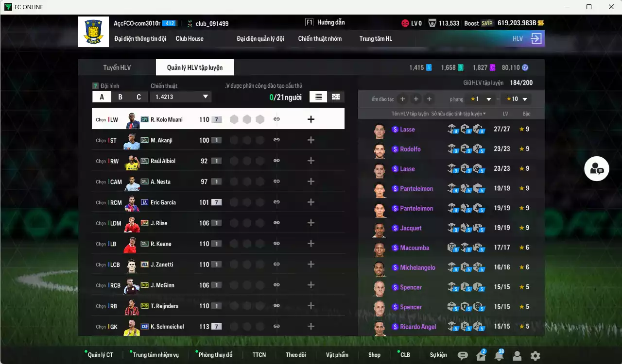 Ảnh ACC 619203b trắng, có thẻ đổi tên, còn rất nhiều CP GIẢM THUẾ. HLV Xịn, dư 60.000TC