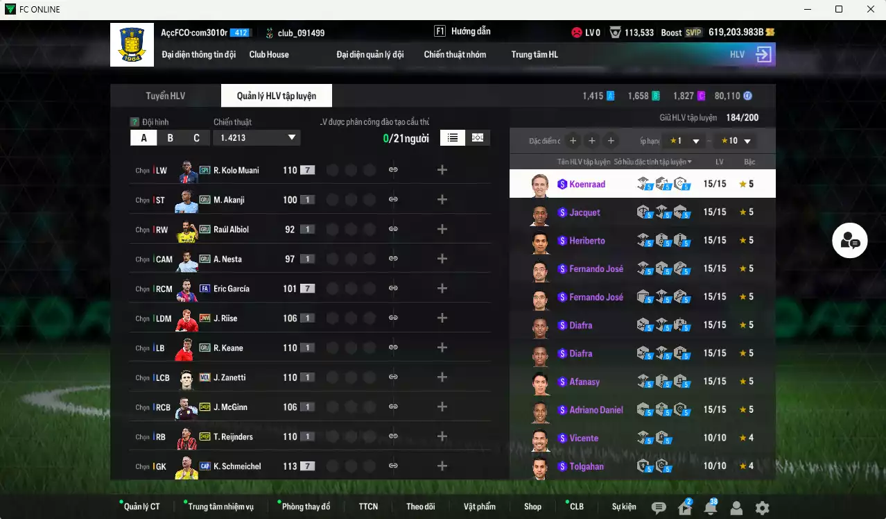 Ảnh ACC 619203b trắng, có thẻ đổi tên, còn rất nhiều CP GIẢM THUẾ. HLV Xịn, dư 60.000TC