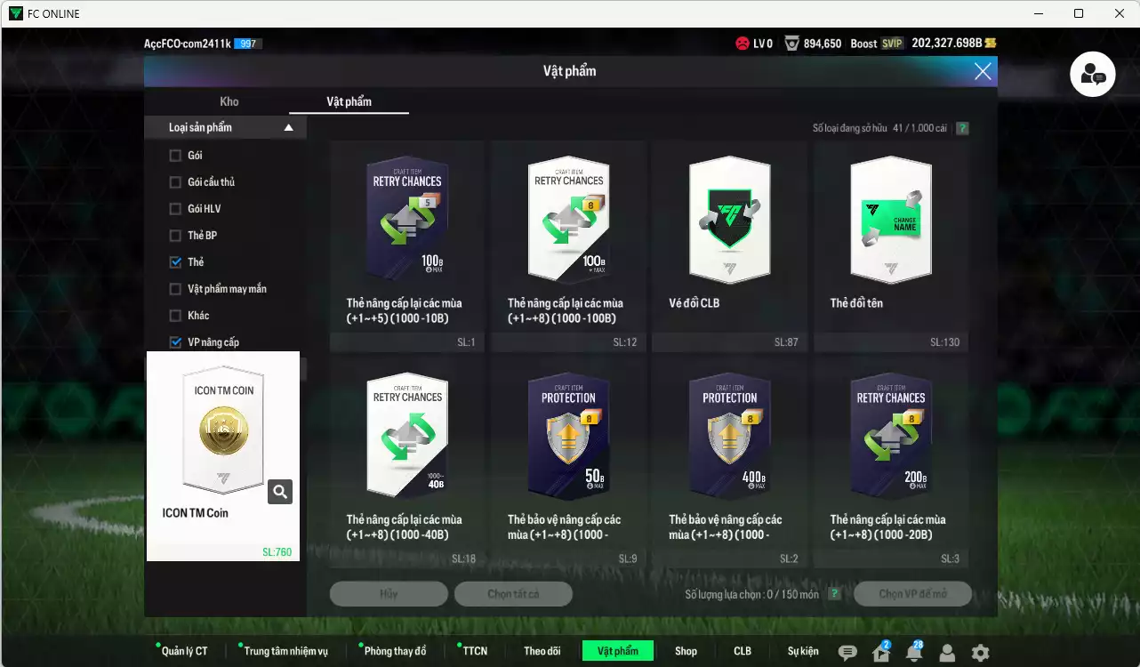 Ảnh Full mùa CC+8 1.727.770b dư 202kb có Matthaus, Forlán, Beckham, Lúcio, Pirlo, Maldini, Griezmann, Klose, Schweinsteiger, Alonso, Cafu, Carlos, Courtois, Touré, Son, Cha... HLV Xịn, đã đào tạo full chỉ số cầu thủ, VIP BK Tháng 11, KC Tháng 12