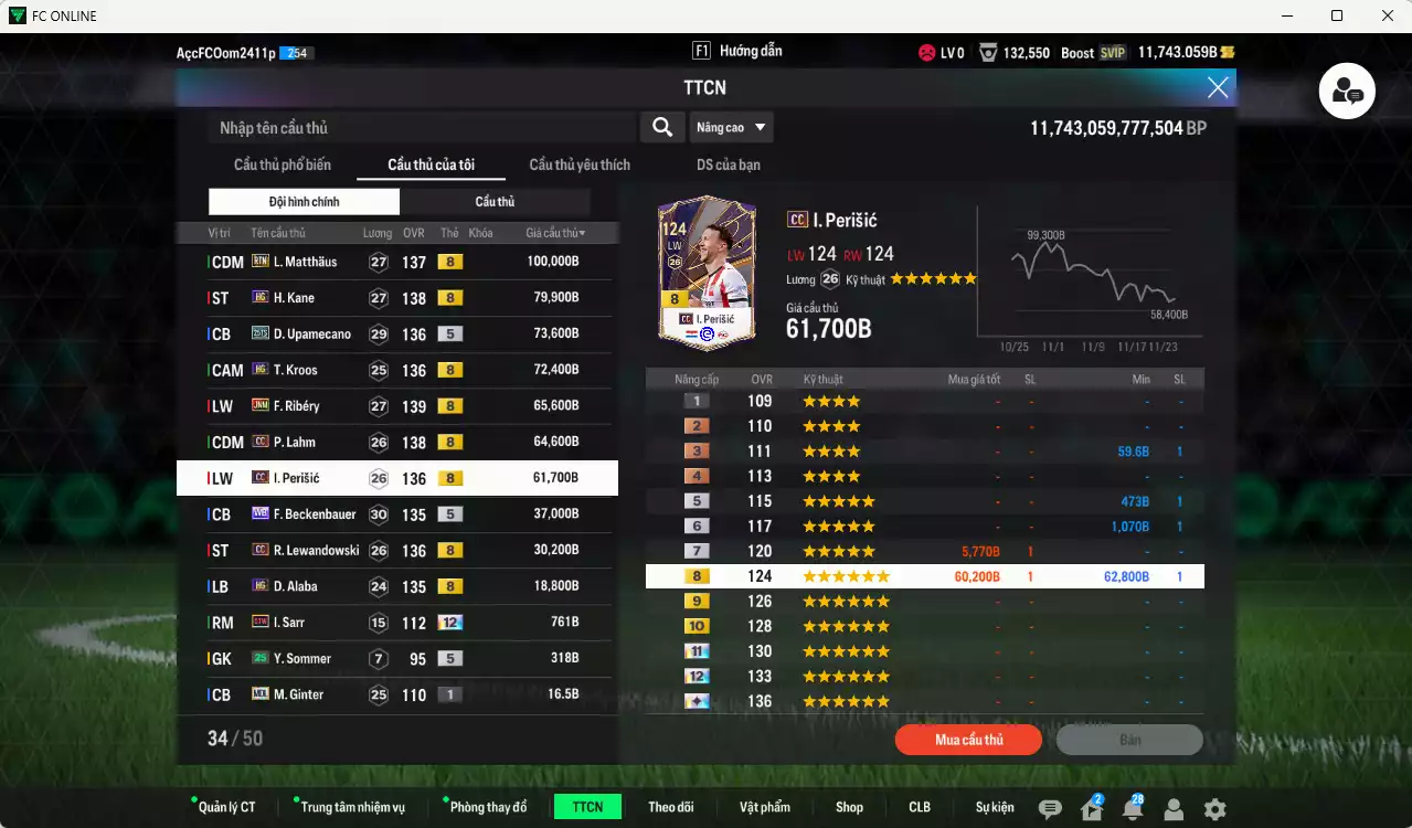 Ảnh Bayern Munich 604.940b có Matthaus RTN, Kane HG, Upamecano 25TS, Kroos HG, Ribéry JNM, Lahm CC, Perisic CC, Beckenbauer WB, Lewandowski CC, Alaba HG... Còn nhiều CP GIẢM THUẾ, HLV Xịn, dư 78.000TC