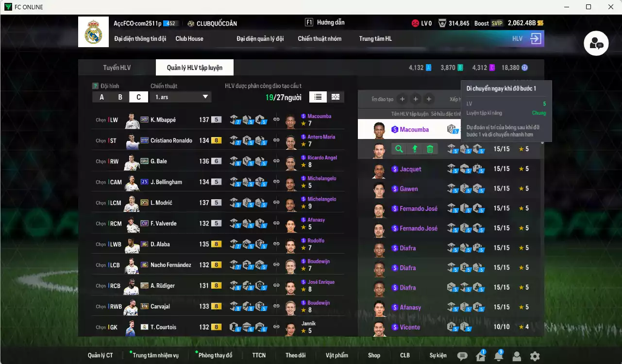 Ảnh Real Madrid 1.856.180b đầu tàu CR7 TY21+8 có CR7 TY21, Mbappé 24TY, Rudiger BLD, Modric DCB, Bale GRU, Alaba HG, Carvajal RTN, Courtois RMA, Bellingham 23UCL... HLV Xịn, đã đào tạo chỉ số nhiều ct