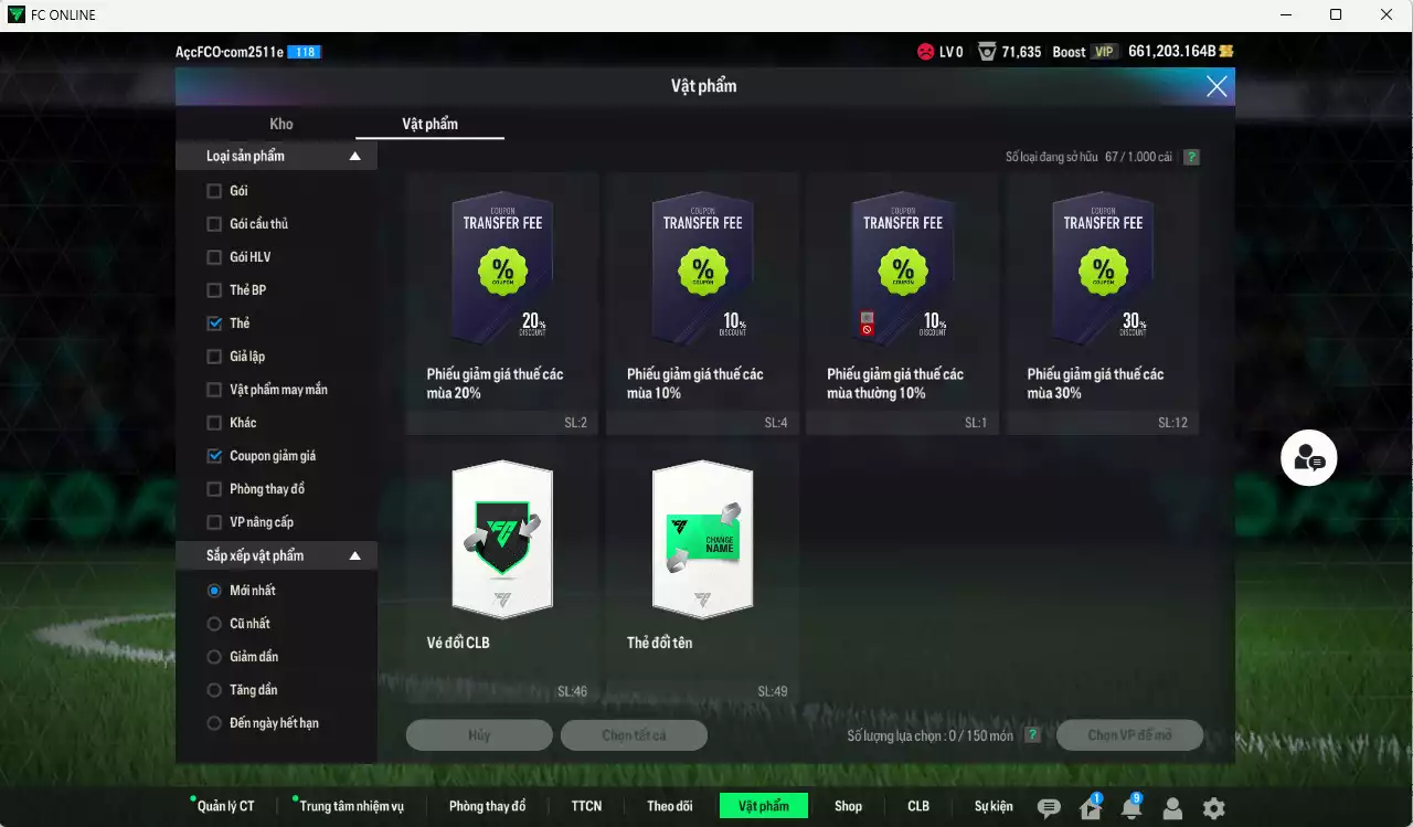 Ảnh [Dư nhiều BP] Man Utd. 1.324.480b dư 660kb có Mainoo WB, Bruno 23HW, Cunha MDL, Yoro WB, Amad WB, Sesko WB, Lammers live+10, De Ligt CAP+10, Casemiro BTB, Shaw 23HW, Mbeumo 23HW... Còn nhiều coin TM, HLV Xịn, đã đào tạo hơn nữa bảng chiến thuật, dư 46.000TC