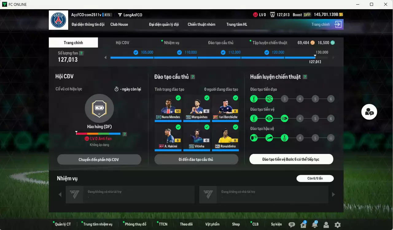 Ảnh PSG 2.092.170b dư 145kb có Messi CC, Pacho 25TS+6, Vitinha 25TS, Doué 24UCL, Kvaratskhelia 24UCL, Ronaldinho MDL, João Neves 25TS, Marquinhos 25TS+6, Ibrahimovic LOL, Hakimi WC22... HLV Siêu Xịn, đã đào tạo full chỉ số ct vs nữa bảng chiến thuật