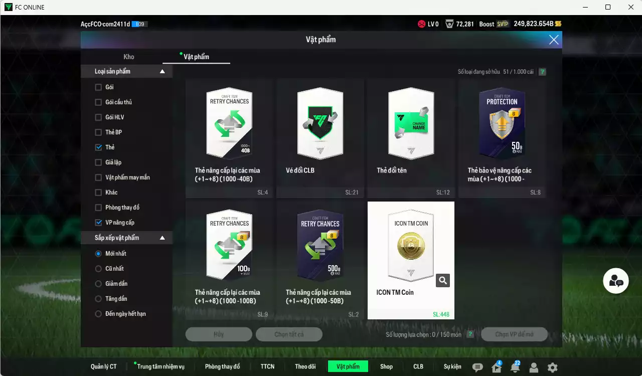 Ảnh ACC 249823b trắng, có thẻ đổi tên. HLV Xịn