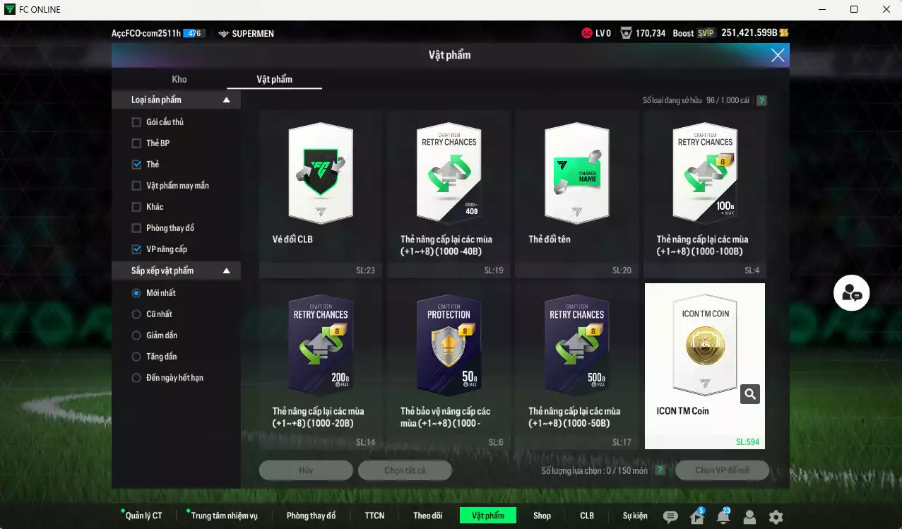 Ảnh ACC 251421b trắng, có thẻ đổi tên. HLV Xịn, dư 136.000TC