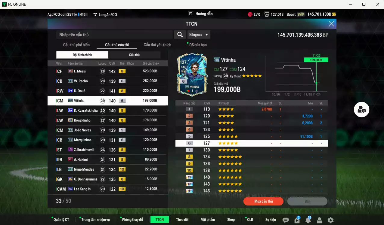 Ảnh PSG 2.092.170b dư 145kb có Messi CC, Pacho 25TS+6, Vitinha 25TS, Doué 24UCL, Kvaratskhelia 24UCL, Ronaldinho MDL, João Neves 25TS, Marquinhos 25TS+6, Ibrahimovic LOL, Hakimi WC22... HLV Siêu Xịn, đã đào tạo full chỉ số ct vs nữa bảng chiến thuật
