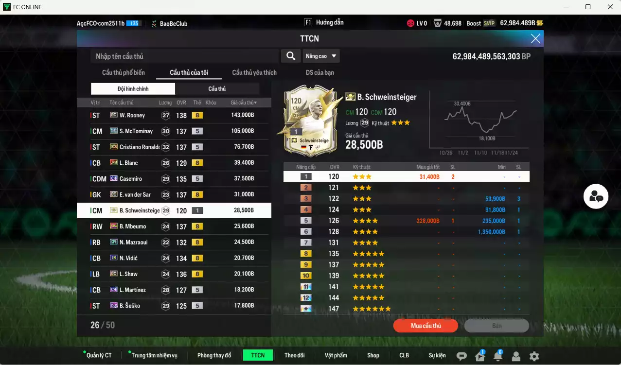 Ảnh Man Utd. 615.290b dư 62kb có Rooney DC, McTominay 25TS, CR7 DCB, Blanc JNM, Casemiro CH, DS DC, Mbeumo 23HW, Mazraoui SPL, Vidic LN, Shaw DC... HLV Xịn