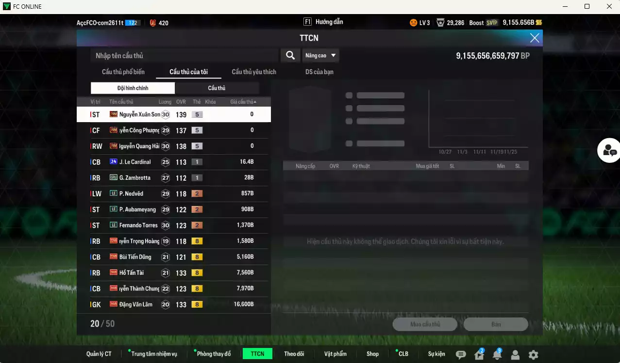 Ảnh Việt Nam 347.440b có Xuân Son PRM, Quang Hải PRM, Công Phượng PRM vs Hoàng Đức, Thanh Bình, Đức Huy, BHVA, Đình Bắc, Văn Hậu, Hùng Dũng, Văn Lâm, Thành Chung, Tấn Tài, Tiến Dũng... VNB+8 .  Dư 122.000TC
