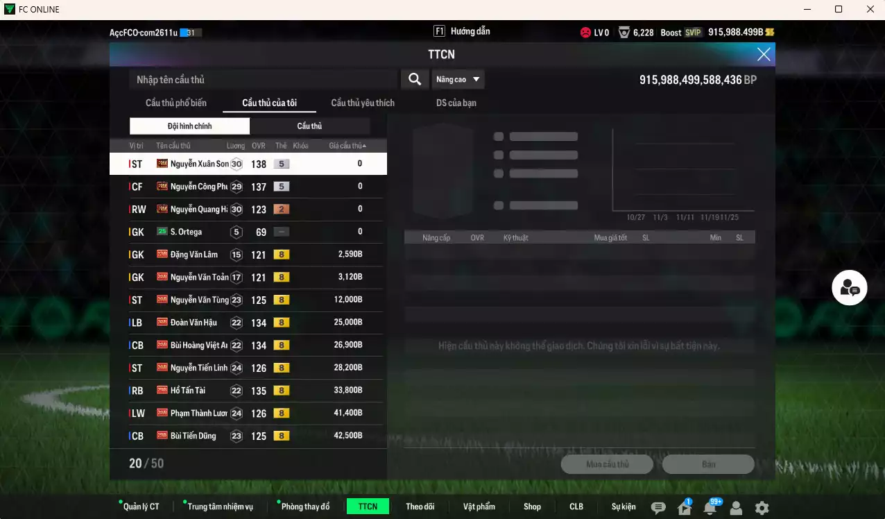 Ảnh [Dư nhiều BP] Việt Nam 771.750b dư 900kb có Xuân Son PRM, Công Phượng PRM vs Văn Quyết, Hoàng Đức, Tuấn Hải, Thanh Bình, Dụng Nho, Tài Em, Đức Huy, Thành Lương, Tiến Dũng, Tấn Tài, BHVA, Tiến Linh, Văn Hậu... VNB+8 . Còn nhiều CP GIẢM THUẾ, dư 44.000TC