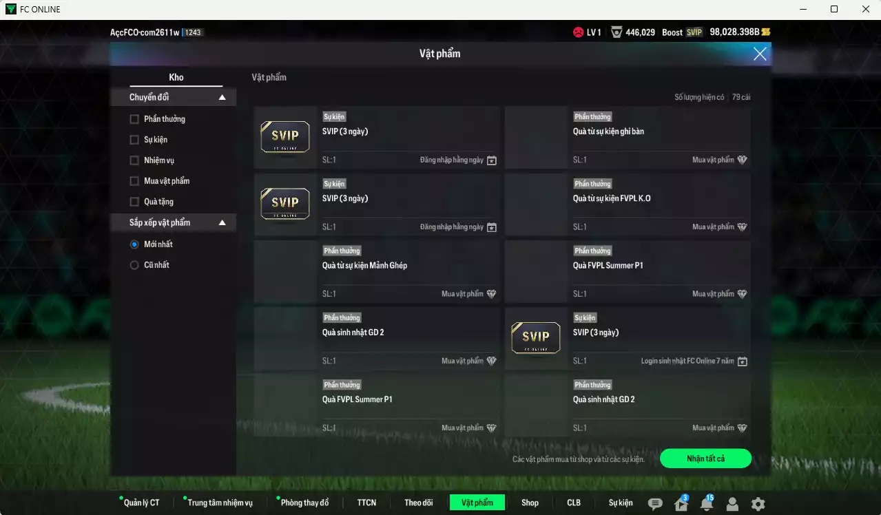 Ảnh [Tặng 500FC] Bayern Munich 1.077.410b dư 98kb có Kroos CC, Lewandowski 25TS, Mané WS, Matthaus RTN, Alaba DC, Kim Min Jae 25TS, Perisic CC, Kane HG, Hummels DC, Alonso CC... Còn nhiều CP GIẢM THUẾ, HLV Xịn, gần full bảng đào tạo chiến thuật