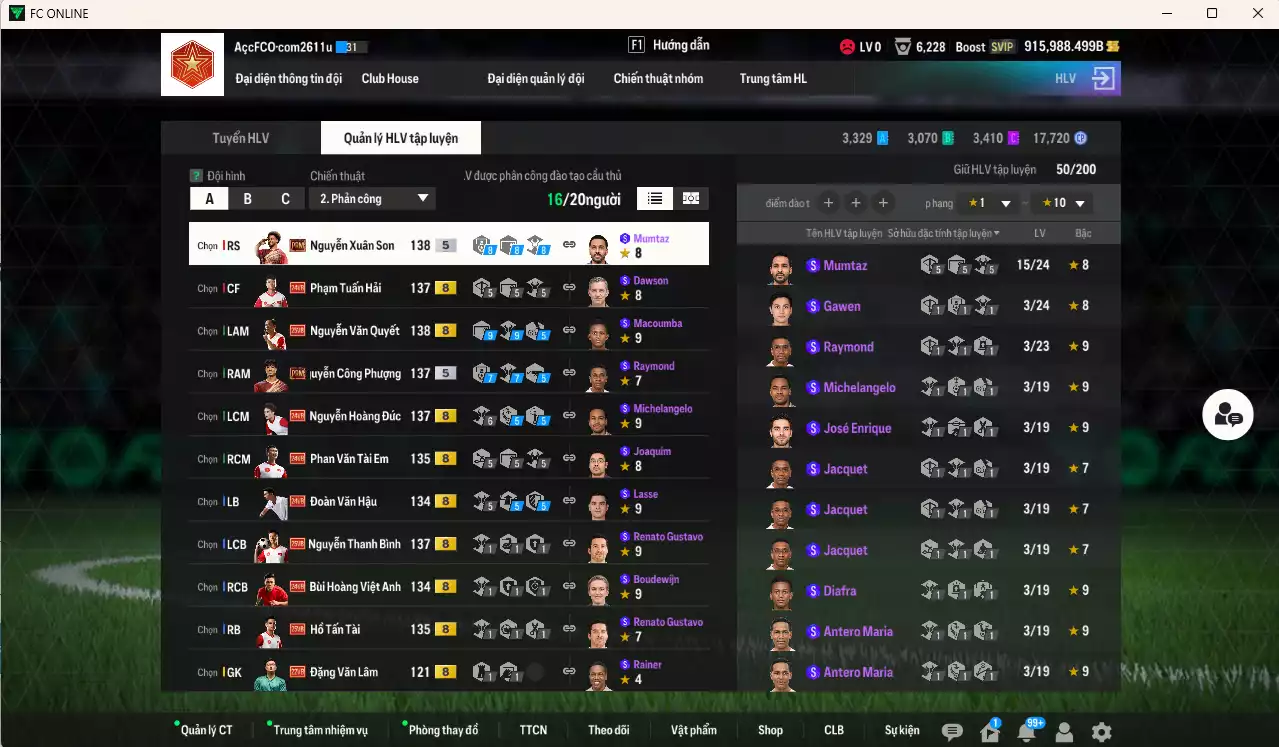 Ảnh [Dư nhiều BP] Việt Nam 771.750b dư 900kb có Xuân Son PRM, Công Phượng PRM vs Văn Quyết, Hoàng Đức, Tuấn Hải, Thanh Bình, Dụng Nho, Tài Em, Đức Huy, Thành Lương, Tiến Dũng, Tấn Tài, BHVA, Tiến Linh, Văn Hậu... VNB+8 . Còn nhiều CP GIẢM THUẾ, dư 44.000TC