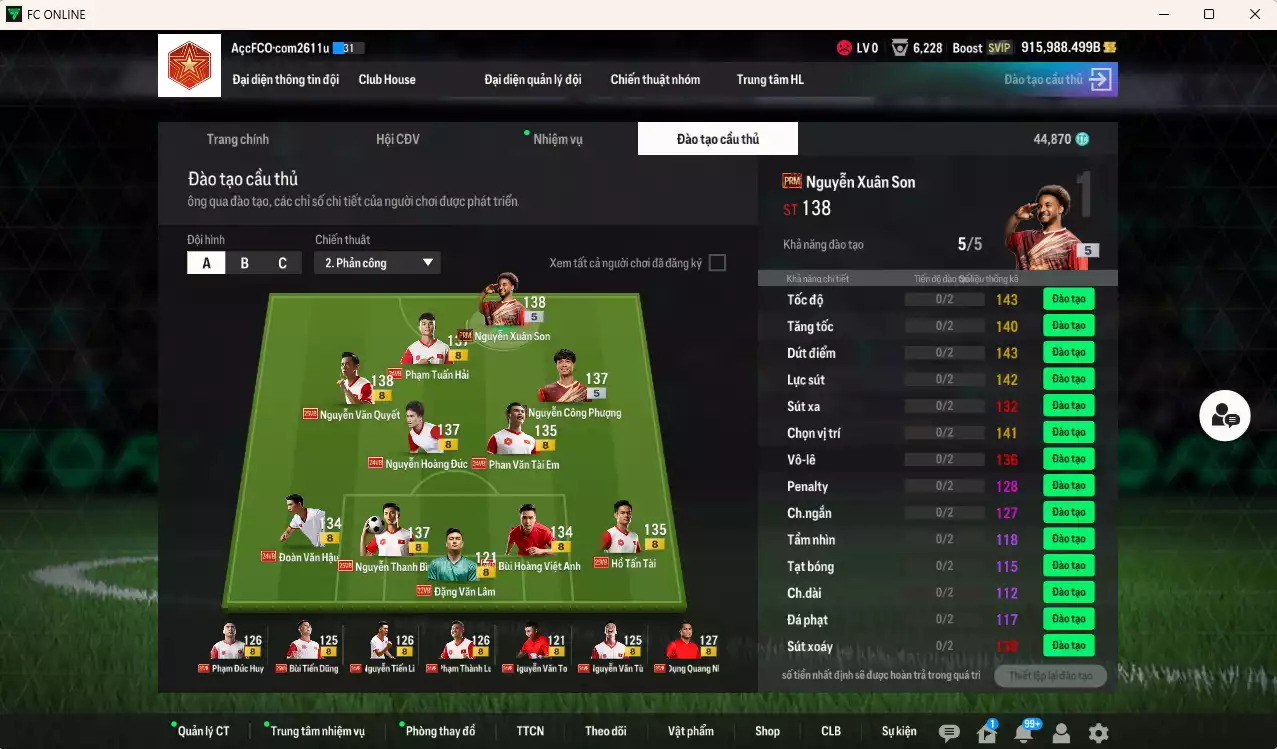 Ảnh [Dư nhiều BP] Việt Nam 771.750b dư 900kb có Xuân Son PRM, Công Phượng PRM vs Văn Quyết, Hoàng Đức, Tuấn Hải, Thanh Bình, Dụng Nho, Tài Em, Đức Huy, Thành Lương, Tiến Dũng, Tấn Tài, BHVA, Tiến Linh, Văn Hậu... VNB+8 . Còn nhiều CP GIẢM THUẾ, dư 44.000TC