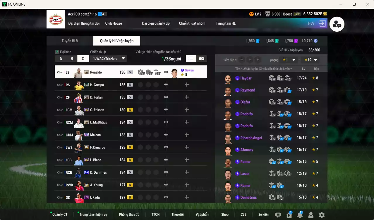 Ảnh Inter Milan 191.960b có Matthaus BDO, Ronaldo BDO, Forlán No.7, Maicon CH, Crespo LE, Blanc HG, Figo BDO, Dumfries 24UCL... Còn nhiều CP GIẢM THUẾ, đã đào tạo chỉ số nhiều ct