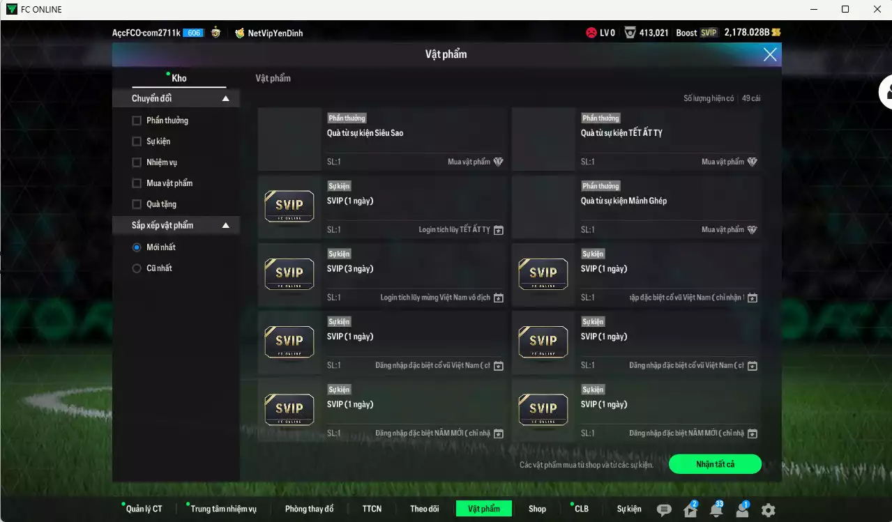 Ảnh Juventus 2.529.450b có Henry ITM+5, Del Piero ITM+5, Zambrotta ITM+5, Pirlo DC, Zidane LN, Lúcio CC, Nedved LN, Cancelo 25TS, VDS TC+10... Còn nhiều CP GIẢM THUẾ, HLV Xịn, dư 42.000TC