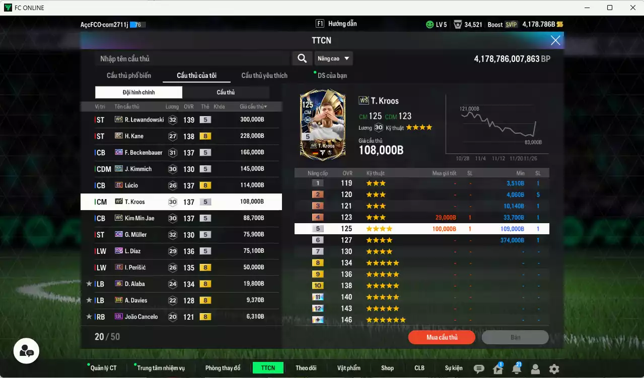 Ảnh Bayern Munich 1.386.840b có Lewandowski WS, Kane DC, Beckenbauer CH, Kimmich 25TS, Lúcio CC, Kroos WS, Kim Min Jae WS, G. Muller CH, Díaz CH, Perisic CC... Còn nhiều CP GIẢM THUẾ, dư 132.000TC