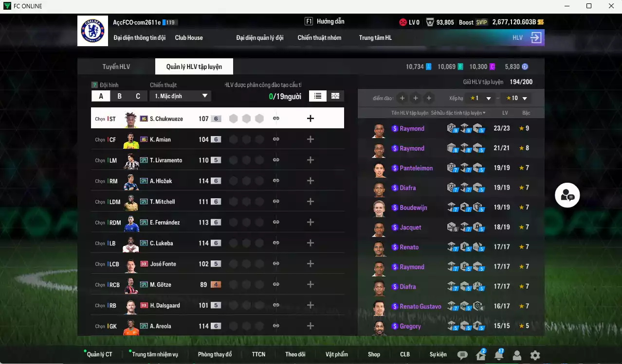 Ảnh ACC 2677120b trắng, có thẻ đổi tên, còn CP GIẢM THUẾ. HLV Xịn, dư 161.000TC, VIP BK Tháng 12