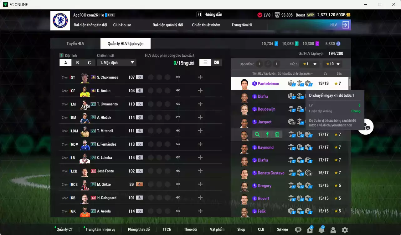 Ảnh ACC 2677120b trắng, có thẻ đổi tên, còn CP GIẢM THUẾ. HLV Xịn, dư 161.000TC, VIP BK Tháng 12