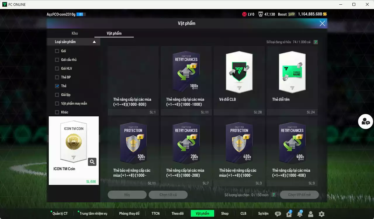 Ảnh ACC 1164885b trắng, có thẻ đổi tên. HLV Xịn