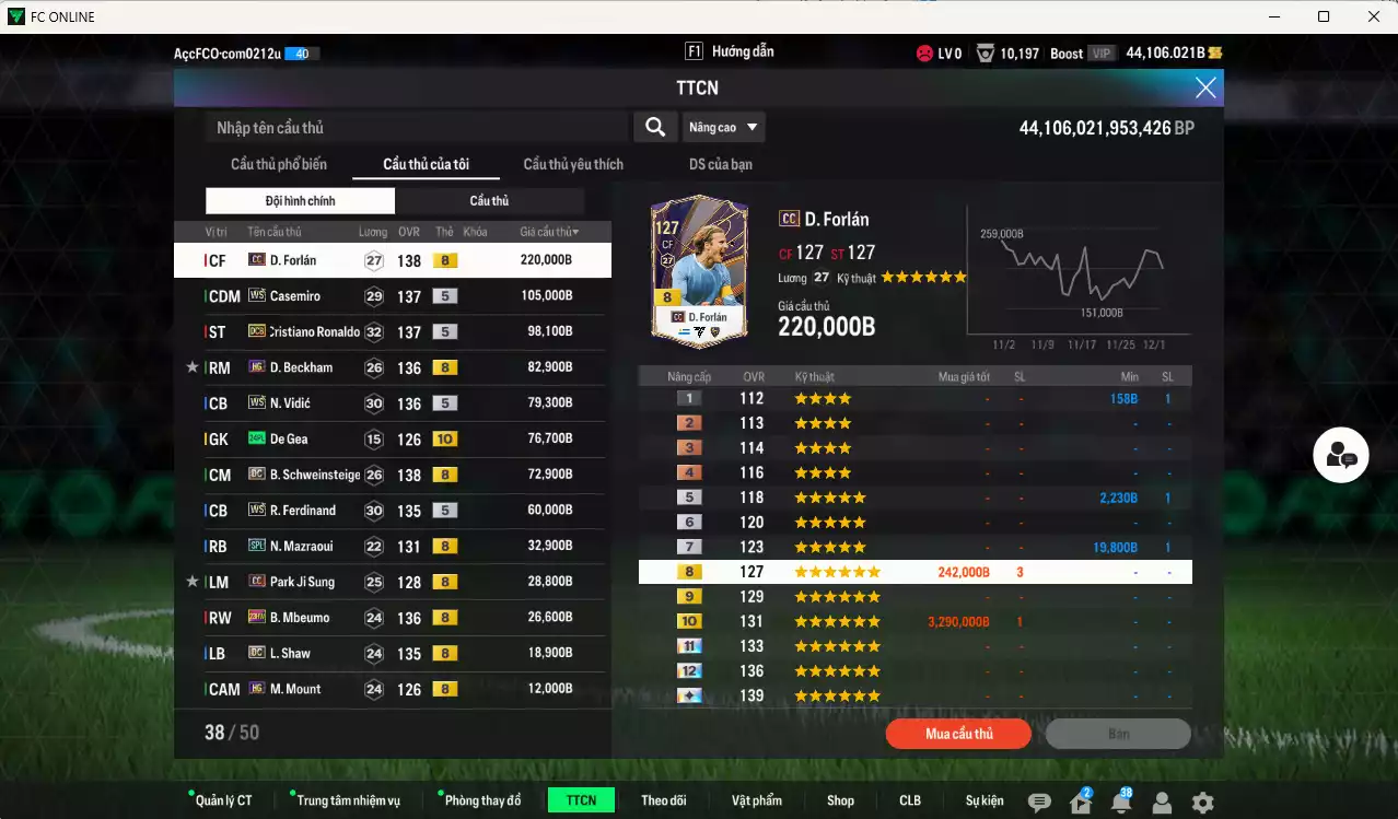 Ảnh Man Utd. 919.260b dư 44kb có Forlán CC, Casemiro WS, CR7 DCB, Beckham HG, Vidic WS, De Gea 24PL+10, Schweinsteiger DC, Ferdinand DC, Mazraoui SPL, Park CC, Mbeumo 23HW... Đã đào tạo chỉ số nhiều ct