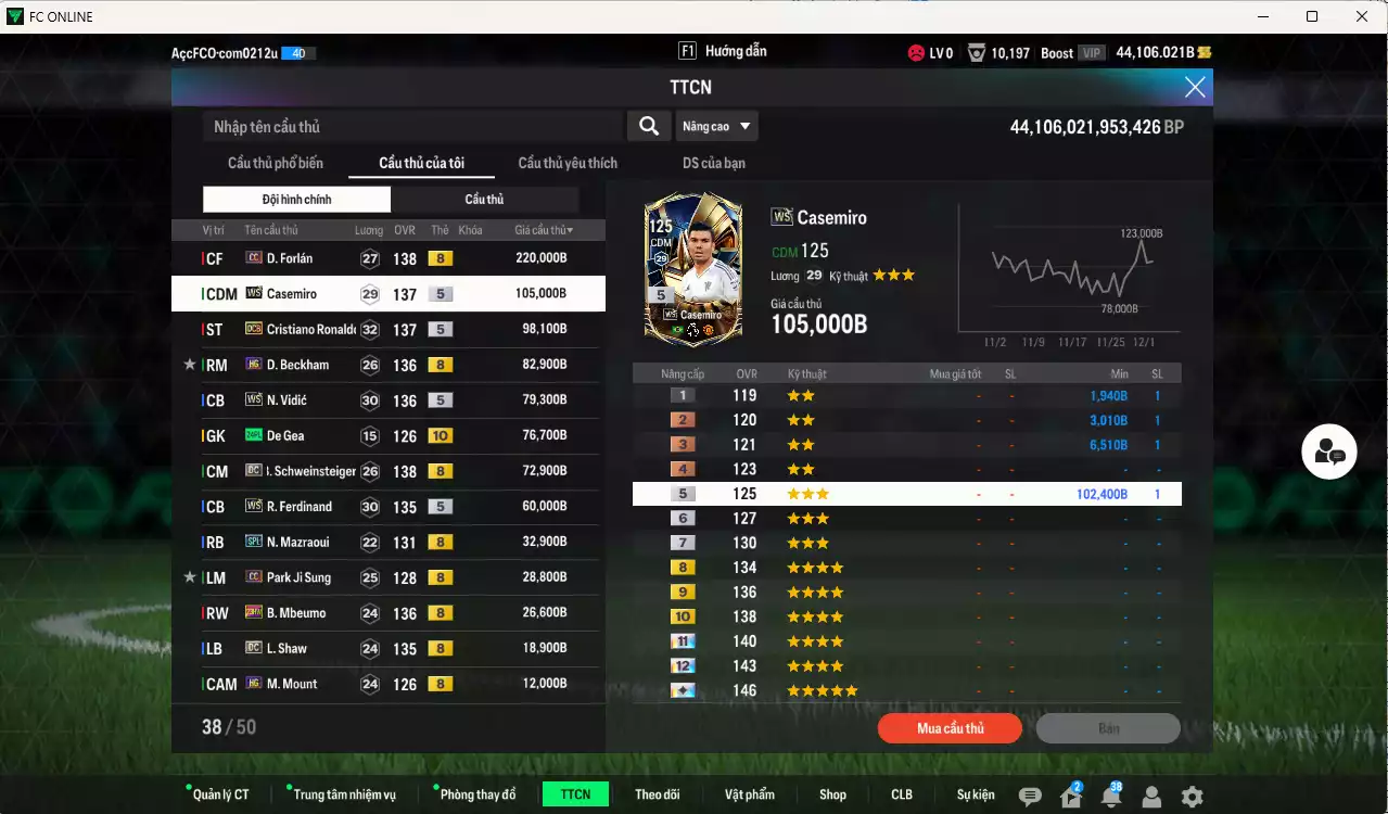 Ảnh Man Utd. 919.260b dư 44kb có Forlán CC, Casemiro WS, CR7 DCB, Beckham HG, Vidic WS, De Gea 24PL+10, Schweinsteiger DC, Ferdinand DC, Mazraoui SPL, Park CC, Mbeumo 23HW... Đã đào tạo chỉ số nhiều ct